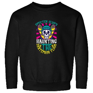 Discover Spooky Horror Skateboarder Halloween Skateboarding Sweatshirts