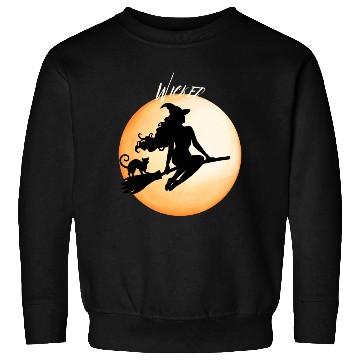 Discover Wicked Cat Witch Funny Halloween Witch Sweatshirts
