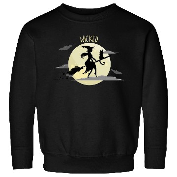 Discover Wicked Cat Witch Funny Halloween Witch Sweatshirts