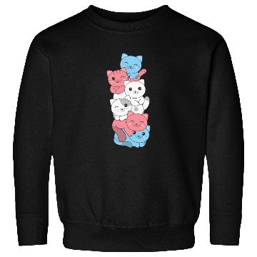 Discover Transgender Flag Cat Pride Lgbtq Cute Cat Sweatshirts