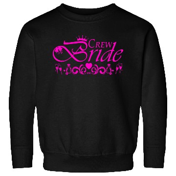 Discover Crew Bride Bachelorette Party Hotpink Sweatshirts