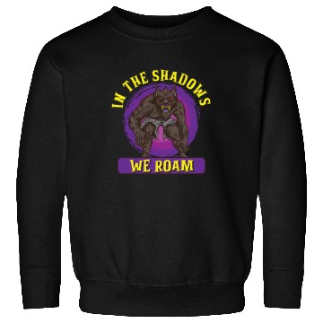 Discover Funny Horror Werewolf Lycanthropy Full Moon Shapes Sweatshirts