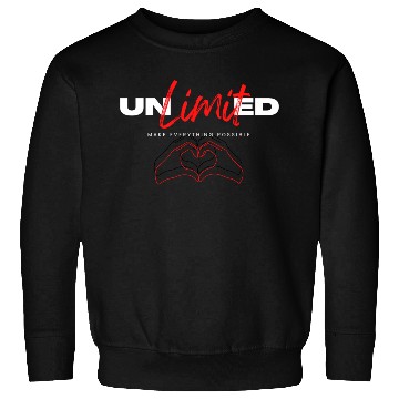 Discover White Red Simple Typography Sweatshirts