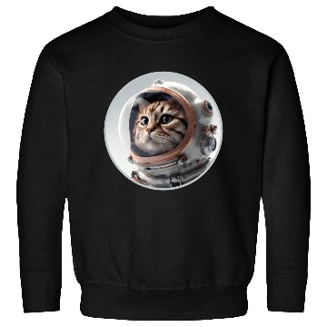 Discover Catstronaut Close-Up: Feline Space Suit Sweatshirts