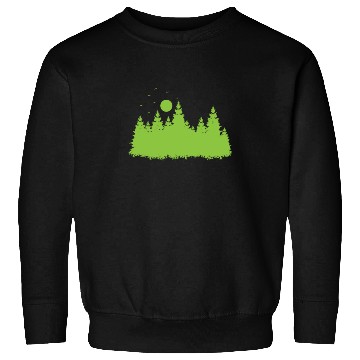 Discover Forest with Leaves in Environment Sweatshirts