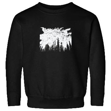 Discover Forest at Night Nature Leaves Environment Sweatshirts