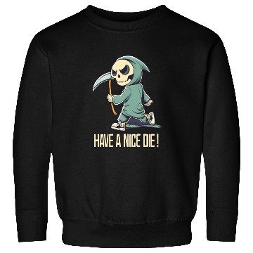 Discover Cute Chibi Grim Reaper Sweatshirts