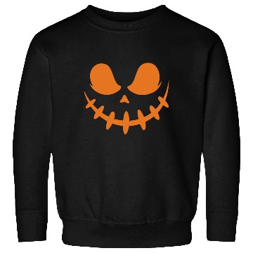 Discover Jack O Lantern Scary Carved Pumpkin Face Halloween Sweatshirts