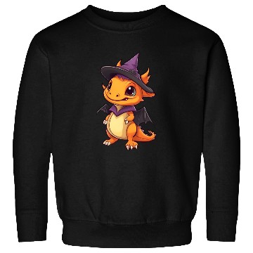 Discover Cute Halloween dragon with a witch hat. Sweatshirts