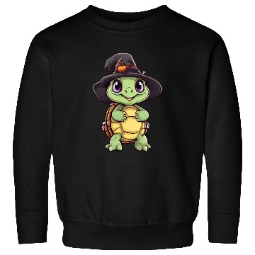 Discover Cute Halloween turtle with a witch hat. Sweatshirts