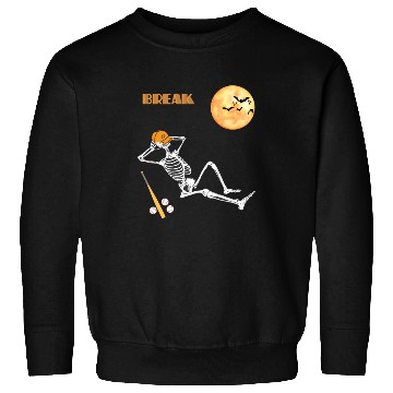 Discover Skeleton Baseball Break Sleep Chill Halloween Funn Sweatshirts