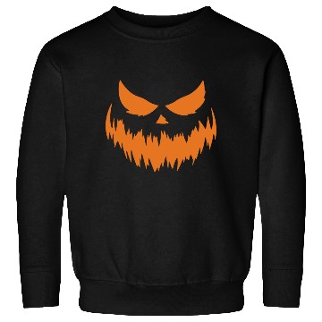 Discover Jack O Lantern Scary Carved Pumpkin Face Halloween Sweatshirts