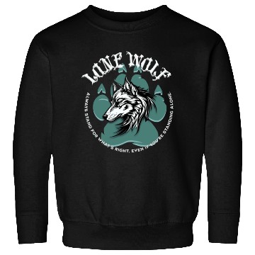 Discover Lone Wolf Inspirational Leader Truther Quote Sweatshirts