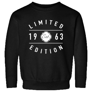 Discover Established 1963 Limited Edition 60th Birthday Sweatshirts