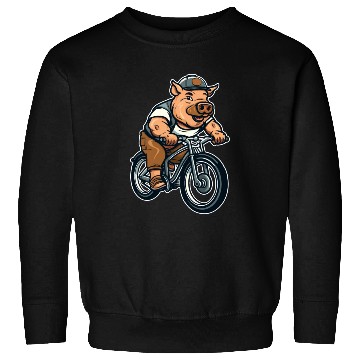Discover Pig Pork Bicycle Sweatshirts