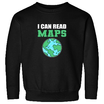 Discover Can Read Maps Geographer Gift Sweatshirts