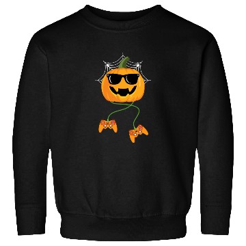 Discover Halloween Jack O Lantern Gamer Boys Kids Men Sweatshirts