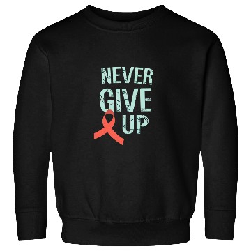 Discover Never Give Up HIV Awareness - Inspiring Resilience Sweatshirts