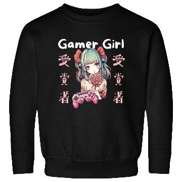 Discover Gamer girl Anime Lollipop girl Sweatshirts