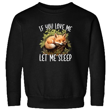 Discover Sleeping Fox Sleepyhead Napping Sleep Fox Lover Sweatshirts