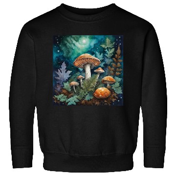 Discover Full Moon Mushroom Nature Sweatshirts