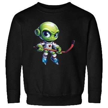 Discover Alien hockey player Sweatshirts