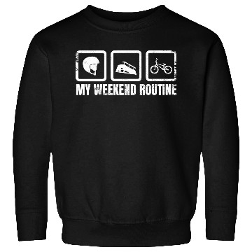 Discover My Weekend Routine Sweatshirts