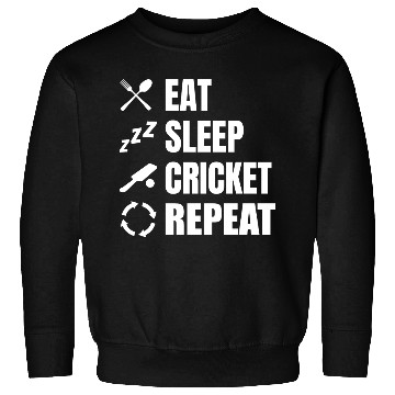 Discover Cricket Player Daily Routine Sweatshirts