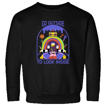 Discover Psychedelic Dreamscape: A Trippy Cartoon Adventure Sweatshirts