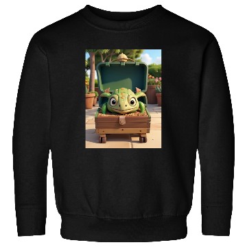 Discover Tortuga grande con caja en jardin Sweatshirts