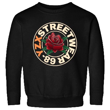 Discover Streetwear red rose Sweatshirts