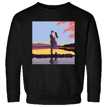 Discover Romantic couple dance with sakura flowers Sweatshirts