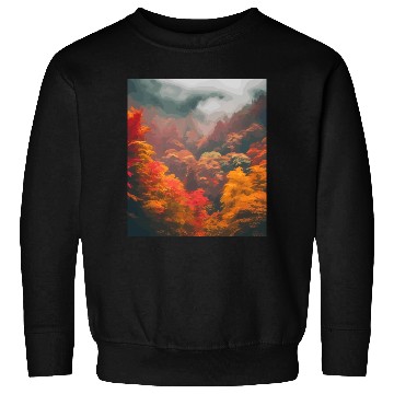 Discover Autumn in The Misty Mountains Sweatshirts