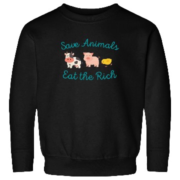 Discover Save Animals Eat the Rich Sweatshirts