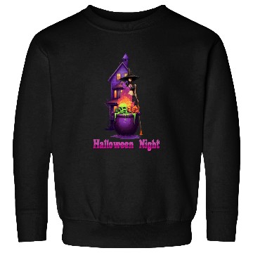 Discover The Halloween Night Witch Sweatshirts