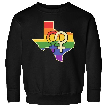 Discover Lesbian Love Texas Design for proud LGBT+ Texans Sweatshirts