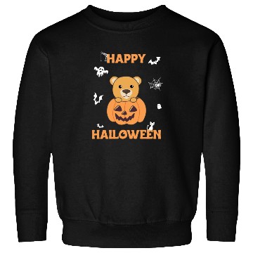 Discover Bear In Pumpkin Sweet Bears Happy Halloween Sweatshirts