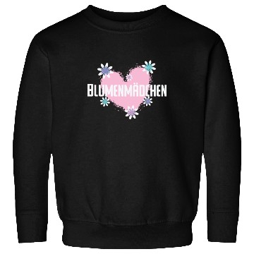 Discover Flower Girl with pink Heart Sweatshirts