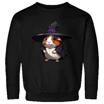 Discover Cute Halloween guinea pig with a witch hat. Sweatshirts