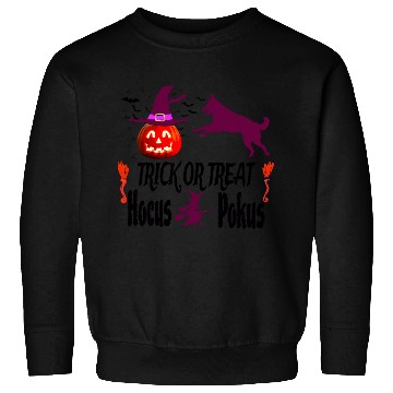 Discover Pumpkin Halloween Trick or Treat Hocus Pocus Dog Sweatshirts