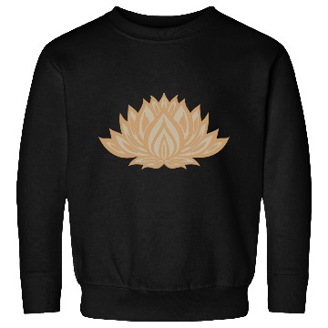 Discover Gold Lotus Charm Sweatshirts