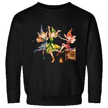 Discover Whimsical Elf Party Sweatshirts