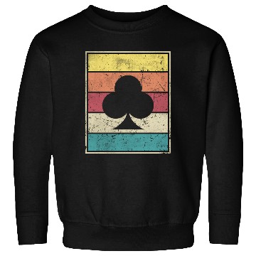 Discover Clubs Playing Card Poker Symbol Sweatshirts