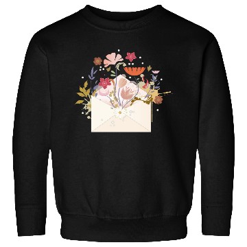 Discover floral envelope with flowers and seal Sweatshirts