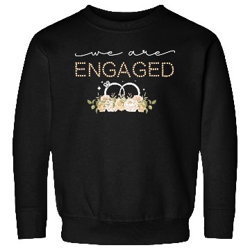Discover Couple Matching Fiancé Engagement Bride Sweatshirts