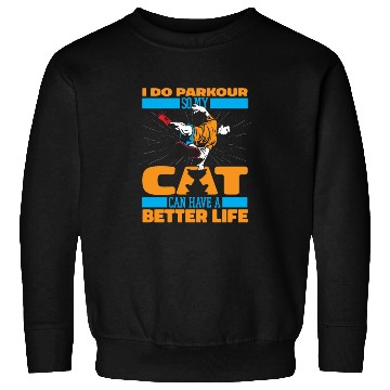 Discover Parkour Free Running Cat Sweatshirts