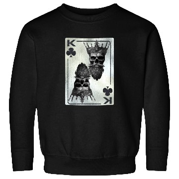 Discover Gothic Card Game Clubs King Creepy Sweatshirts