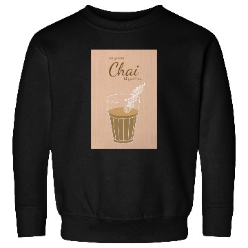 Discover Ek Garam Chai - Indian Typography Print Sweatshirts
