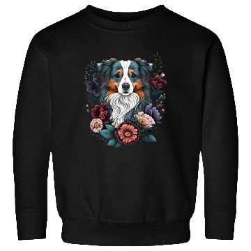 Discover Australian Shepherd Floral Aussie Flower Cute Sweatshirts