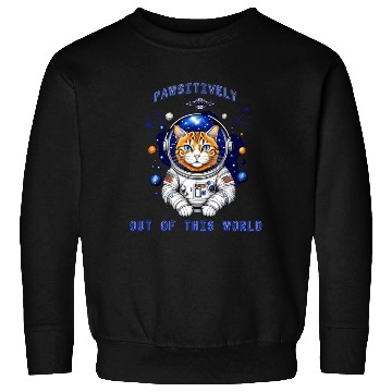 Discover Cat Astronaut In Space Sweatshirts